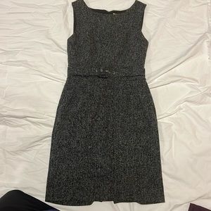 Banana Republic Tweed work dress w/ belt and pockets